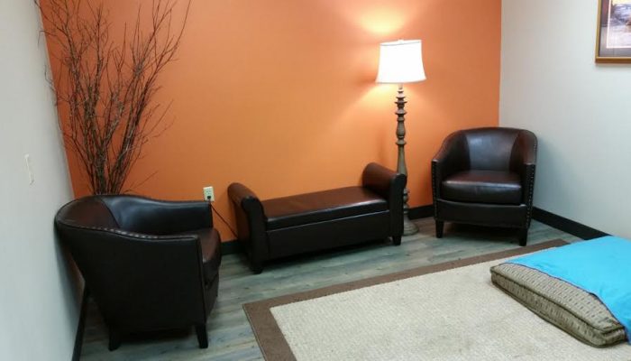 Our comfort room for clients going through a pet euthanasia.