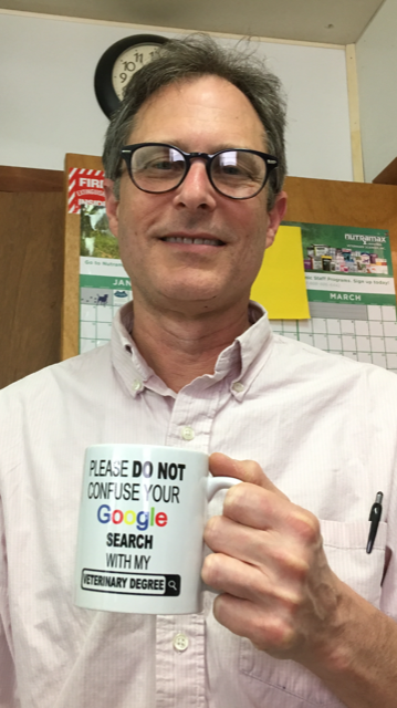 Dr Jerry Scheck, DVM with Mug