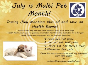 Multi Pet Month 2016